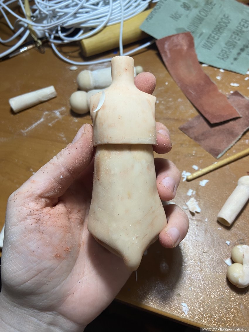 Создание шарнирной куклы. День 25. Шлифовка (фото 2)
