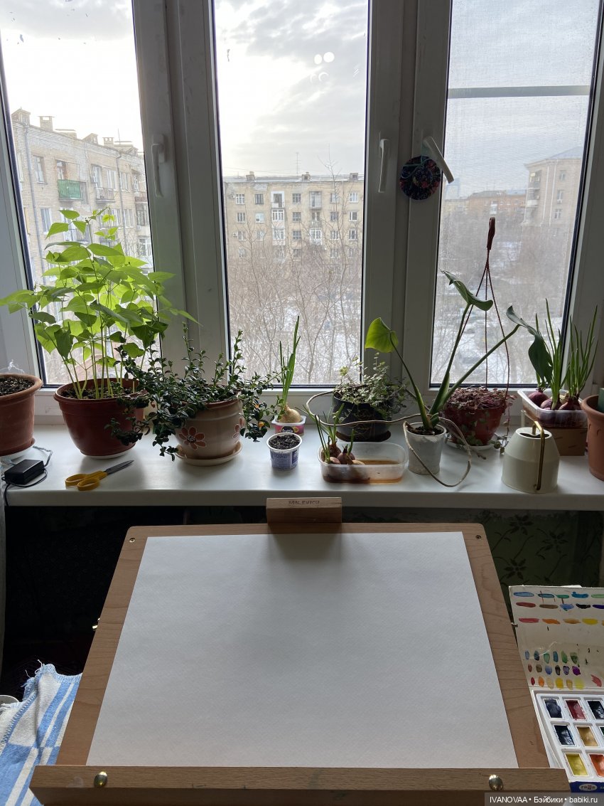 Создание шарнирной куклы. День 43. Леплю новую голову. Сложности с глазами. Рисую свою картину для удовольствия