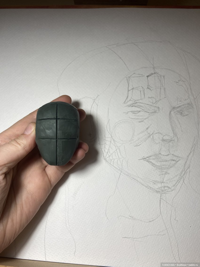 Создание шарнирной куклы. День 46. Новые глаза и веки (фото 8)