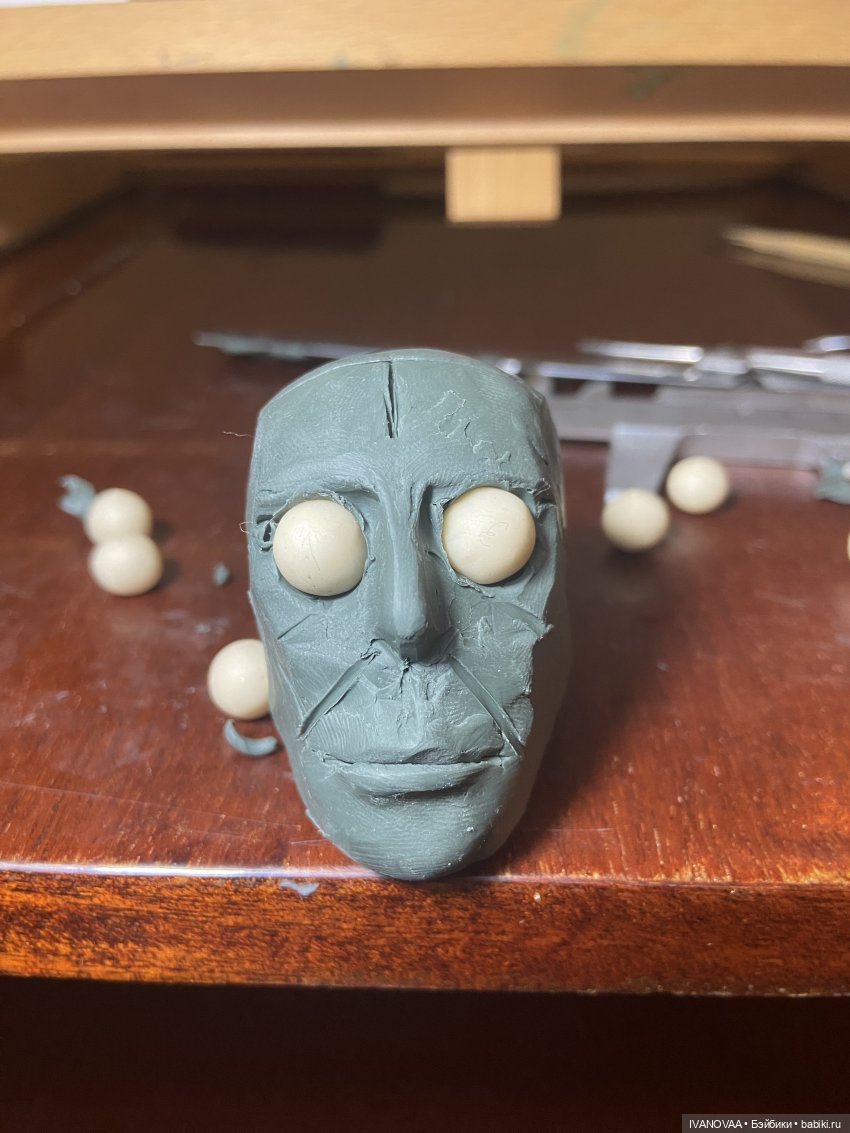 Создание шарнирной куклы. День 46. Новые глаза и веки (фото 9)