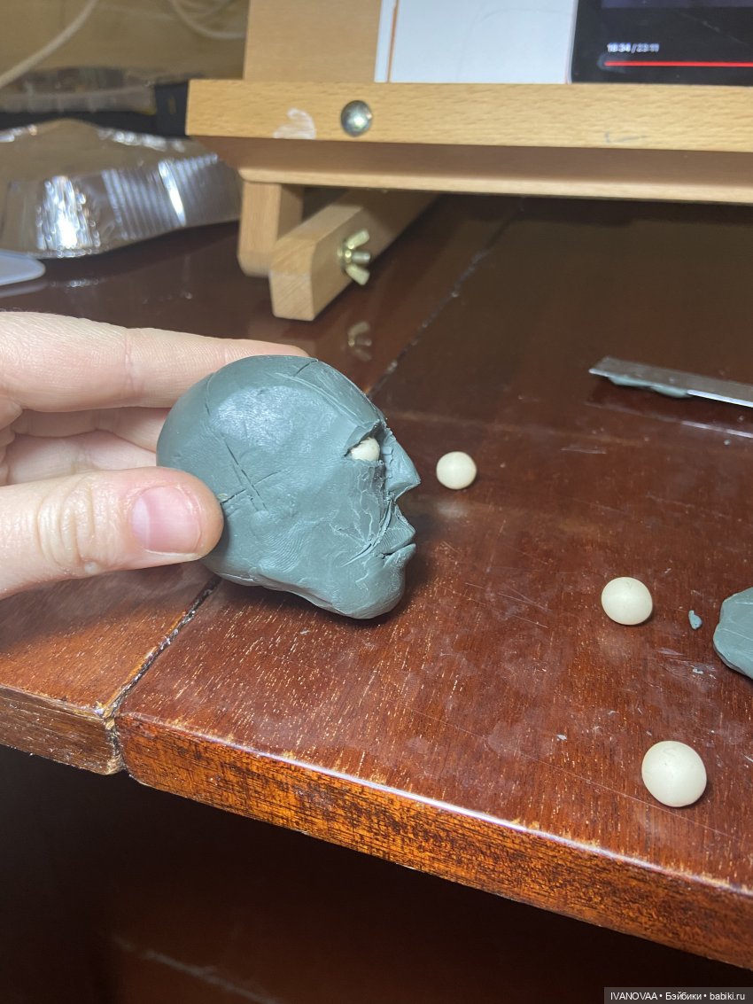 Создание шарнирной куклы. День 46. Новые глаза и веки (фото 10)