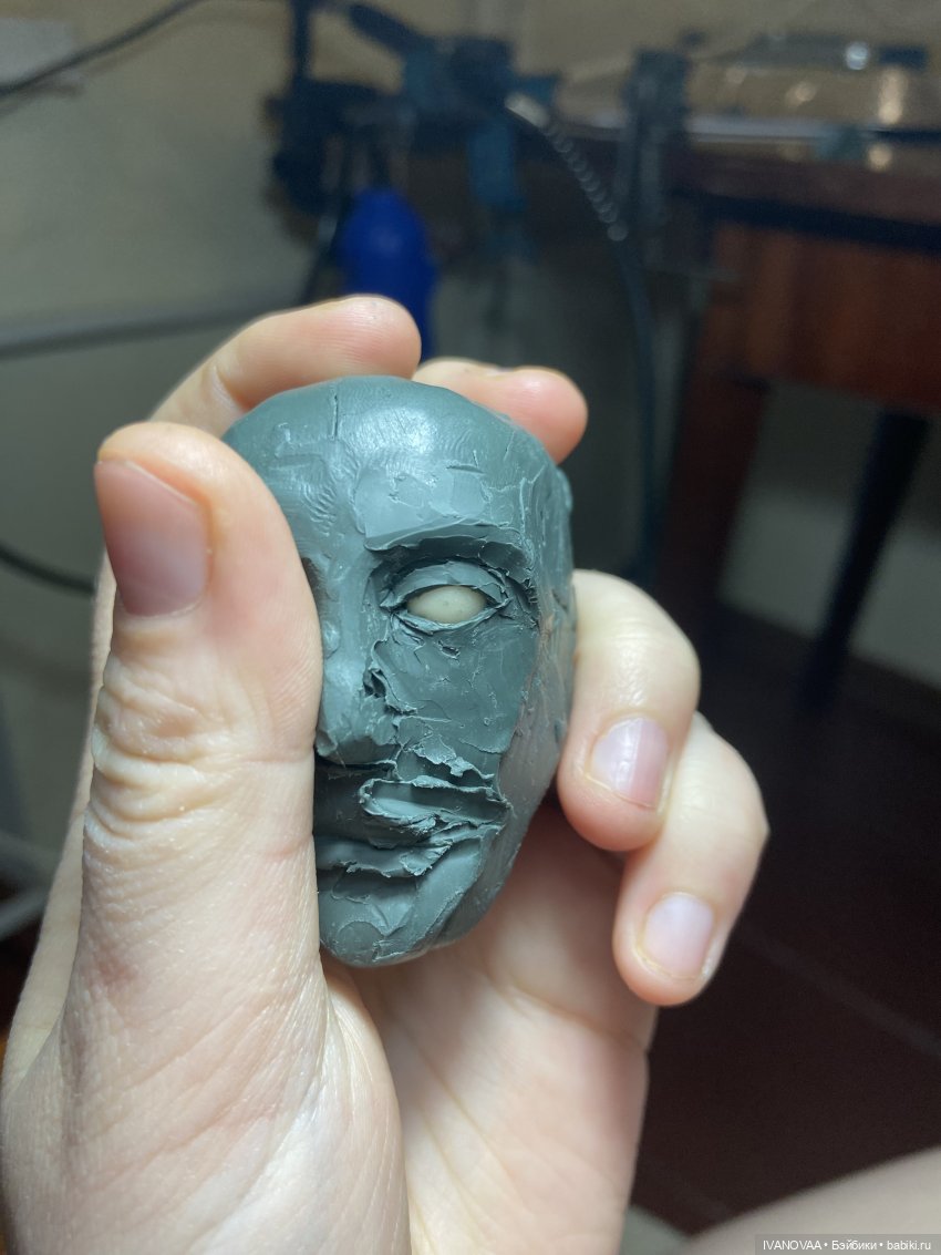 Создание шарнирной куклы. День 46. Новые глаза и веки