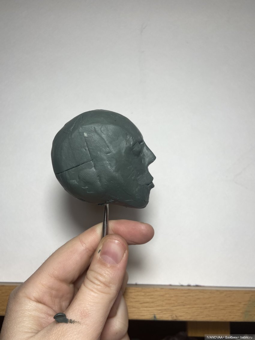 Создание шарнирной куклы. День 47, 48. Успехи в голове. Как теперь будут выходить топики. Уши из пластилина, что заказала,