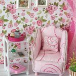 Кресло и этажерка для куклы 15-16см