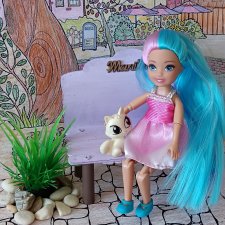 Скамейка для кукол 12-14см