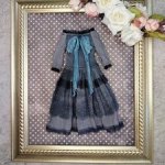 Платье для кукол «Парижское утро»