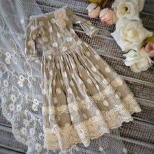 Платье для Птички "Оливковая нежность"