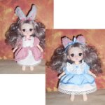 Нарядные платья на кукол Баболи (~15 см ростом)