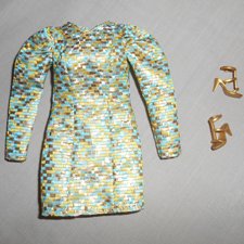 Аутфит Barbie Look Nighttime Glamour (платье+туфли)