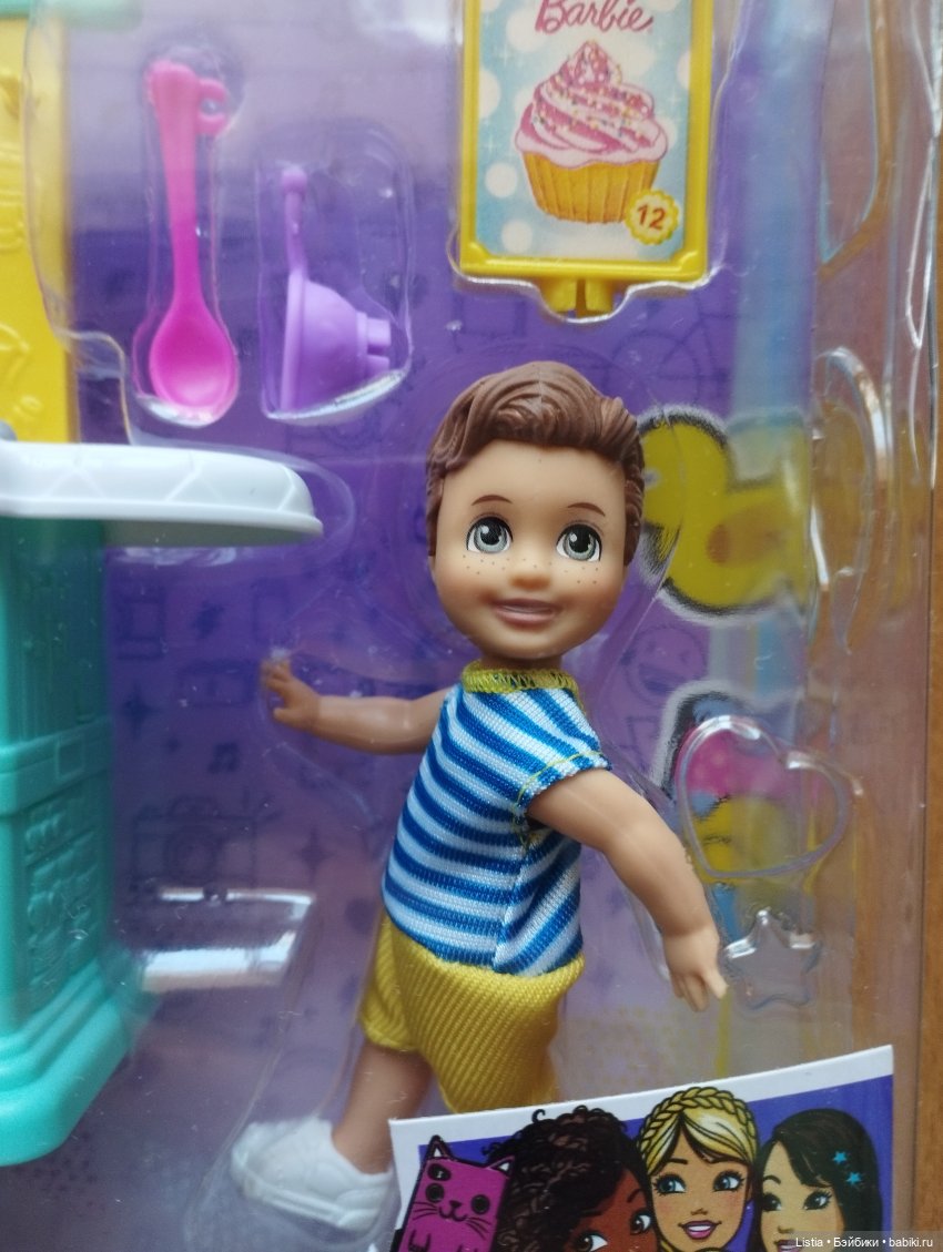Набор "Малыш на кухне" Barbie Babysitters Inc Toddler & Kitchen Playset (GRP16) (фото 2)