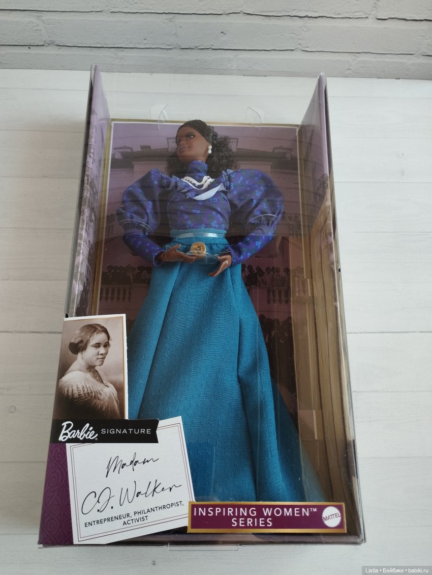 Обзор на Барби мадам Си Джей Уокер из серии «Вдохновляющие женщины» (Barbie Inspiring Women Series Madam C.J. Walker Doll