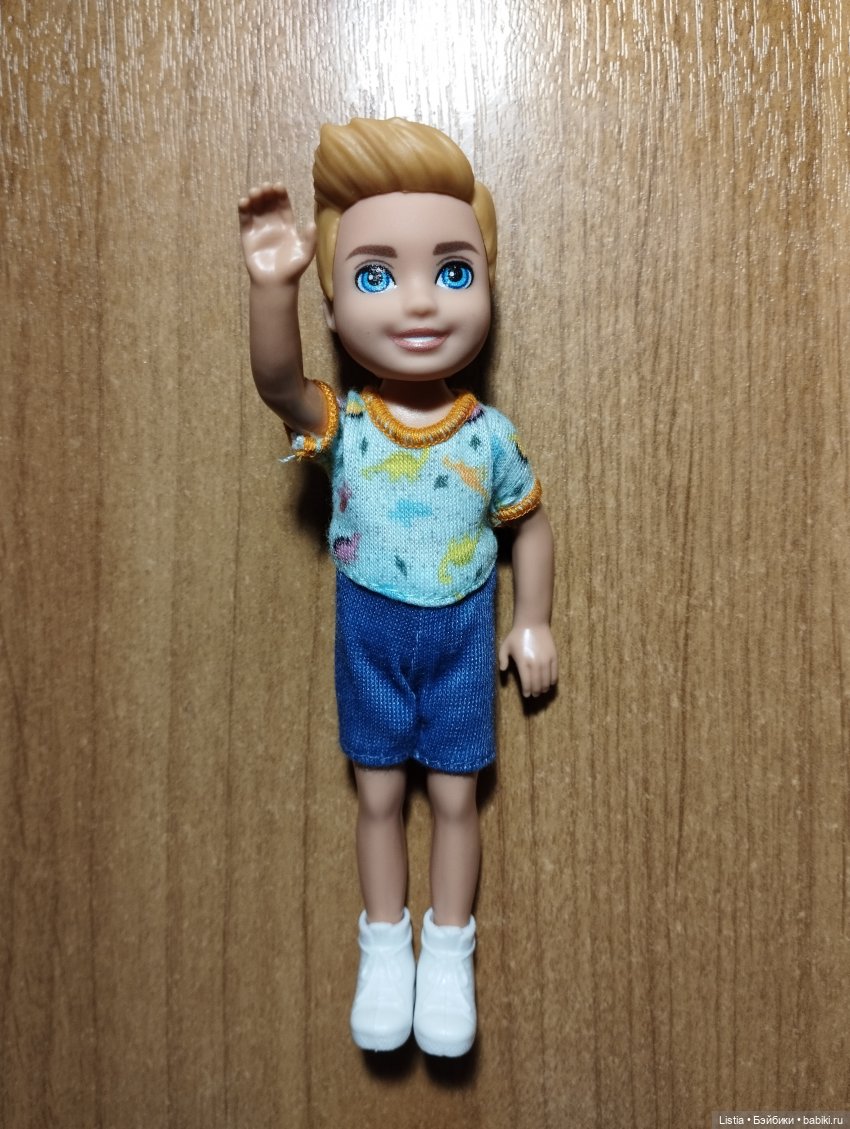 Мальчик Челси 2024 Barbie Chelsea Boy Doll w/ Dinosaur Shirt (HXM98)