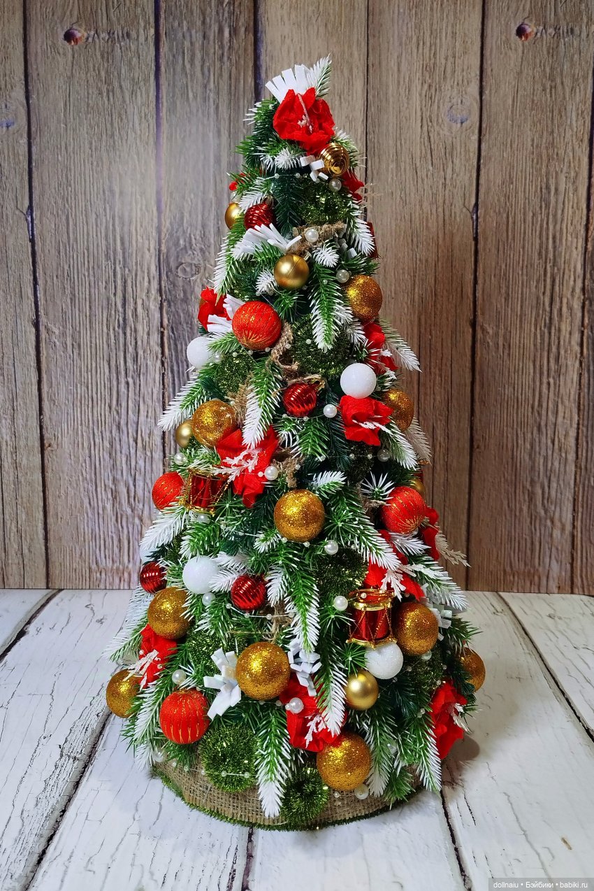 Елочка для кукол | Бэйбики Елочка для кукол — Создание миниатюры: МК (фото 5)