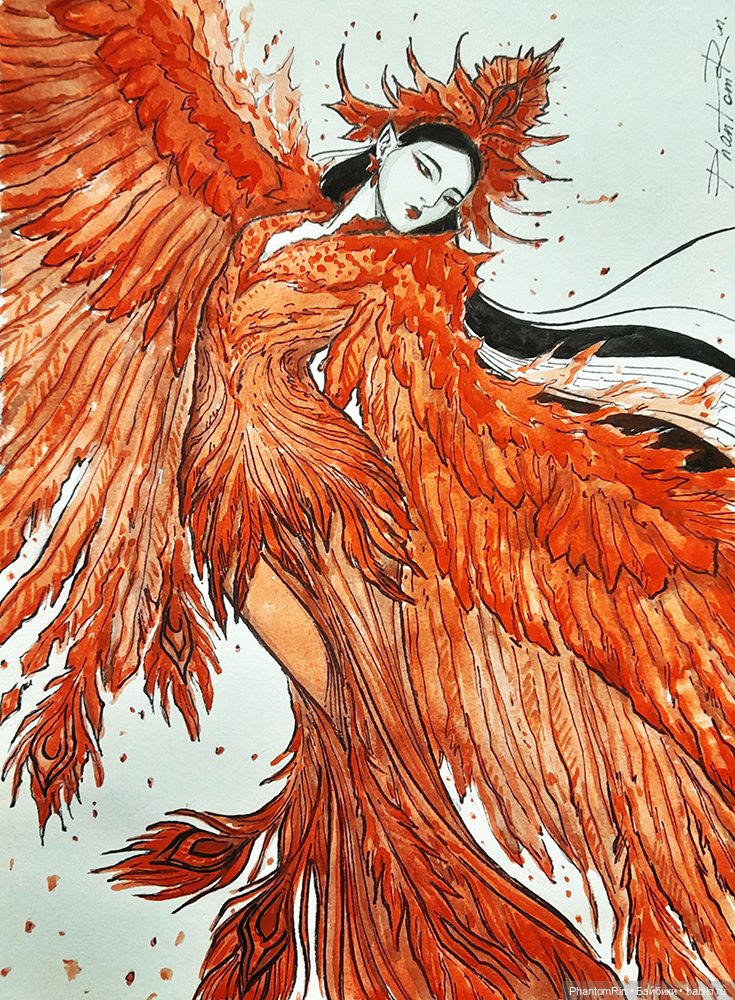 Фольклорно-литературные арты. Inktober (часть 1)