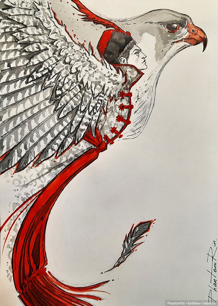 Фольклорно-литературные арты. Inktober (часть 1) (фото 4)