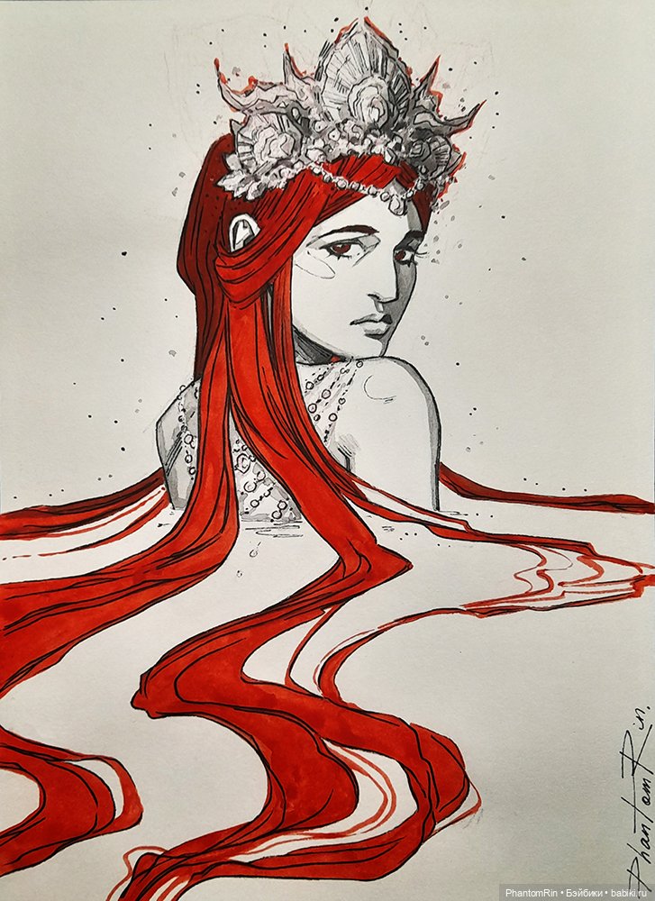 Фольклорно-литературные арты. Inktober (часть 1) (фото 7)