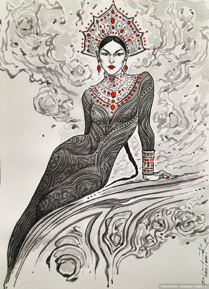 Фольклорно-литературные арты. Inktober (часть 1) (фото 5)