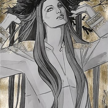 Фольклорно-литературные арты. Inktober (часть 3)