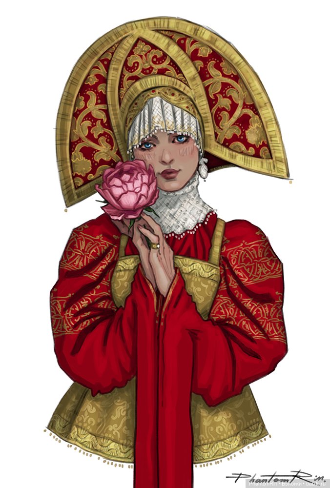 Русский костюм. Иллюстрация