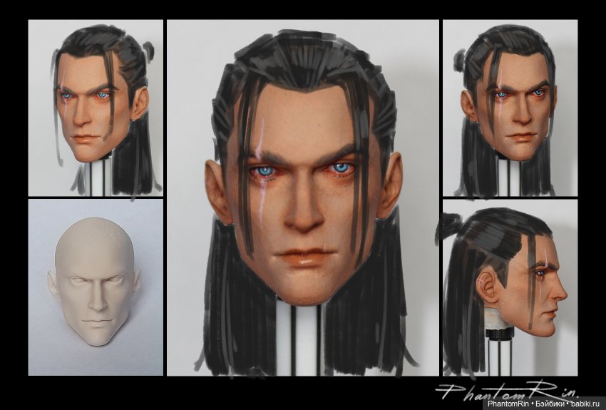 Action figure. ООАК. Парик (набросок).