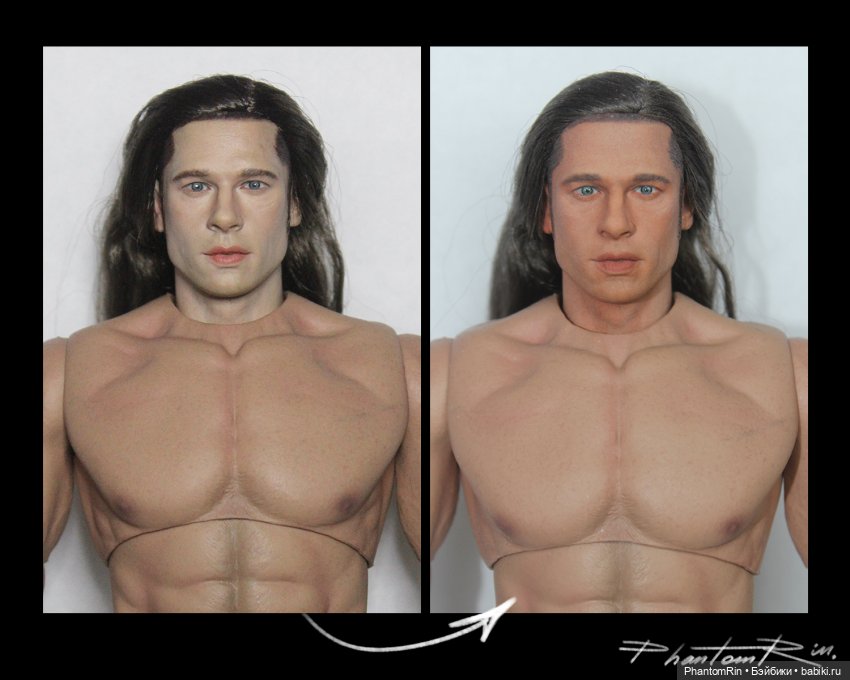 Action figure. Тонировка головы Луи ("Интервью с вампиром"). Action figure. Тонировка головы Луи ("Интервью с вампиром").