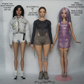 Сравнение City Girl с экшОнами и модельными куклами (тех. обнажёнка!)