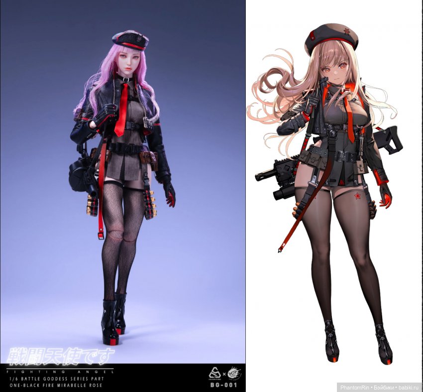 Battle Goddess Series. Part One - Black Fire Mirabelle Rose (POPTOYS) (тех.обнажёнка!!!) (фото 3)
