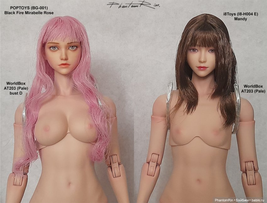 Модификация экшн-головы Mirabelle Rose от POPTOYS (тех.обнажёнка!!!) (фото 9)