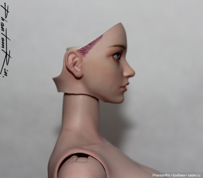 Модификация экшн-головы Mirabelle Rose от POPTOYS (тех.обнажёнка!!!) (фото 5)