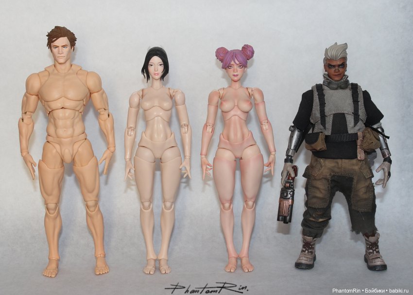 Сравнение - action-фигурки 1/12 (Romankey, FOGTOYS) (тех. обнажёнка !!!) (фото 9)