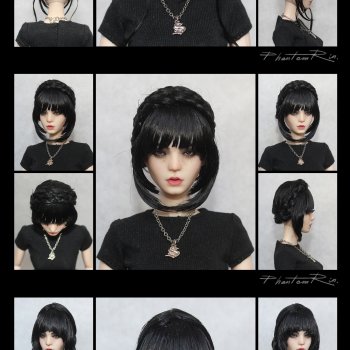 OOAK - Wednesday - парики (ч.2)