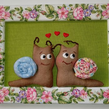 Л Ю Б О В Ь  текстильное панно