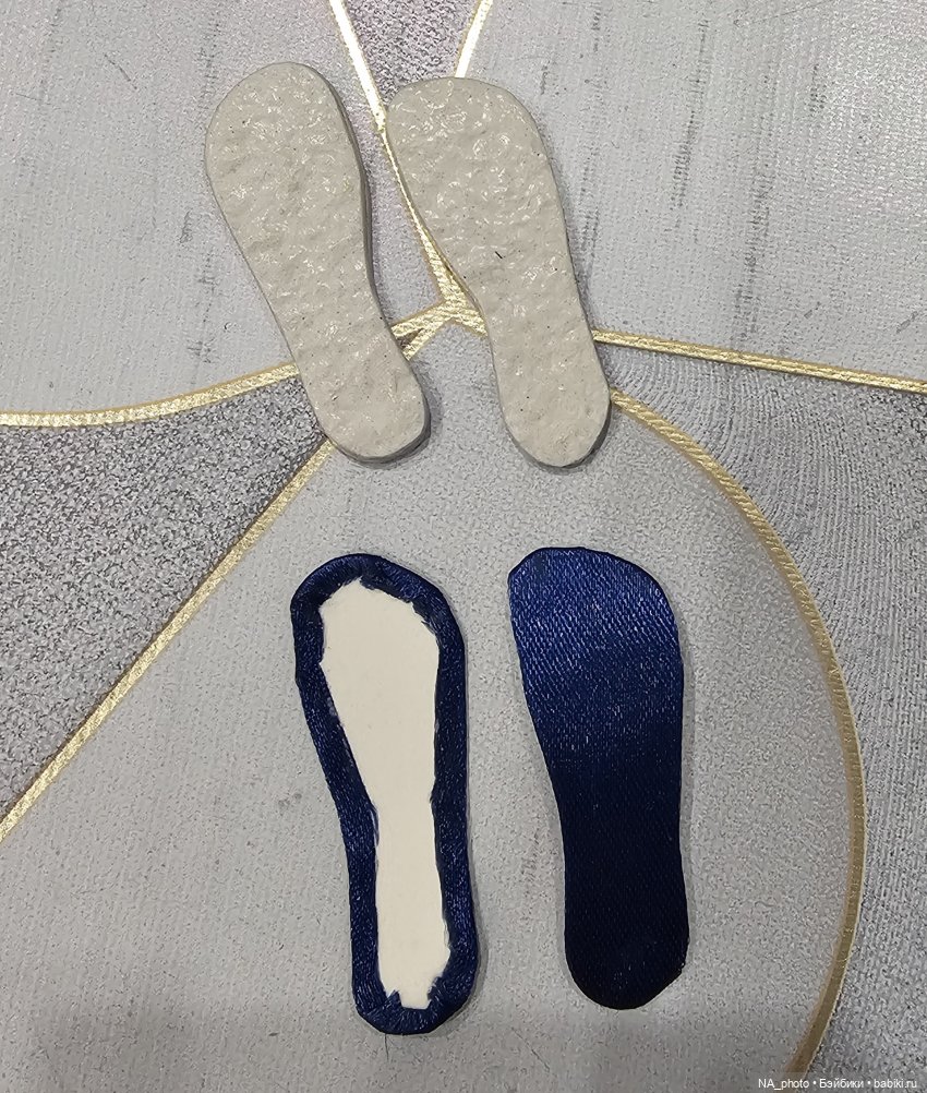 Балетки для куклы, летние сандалии на ленте (фото 3)