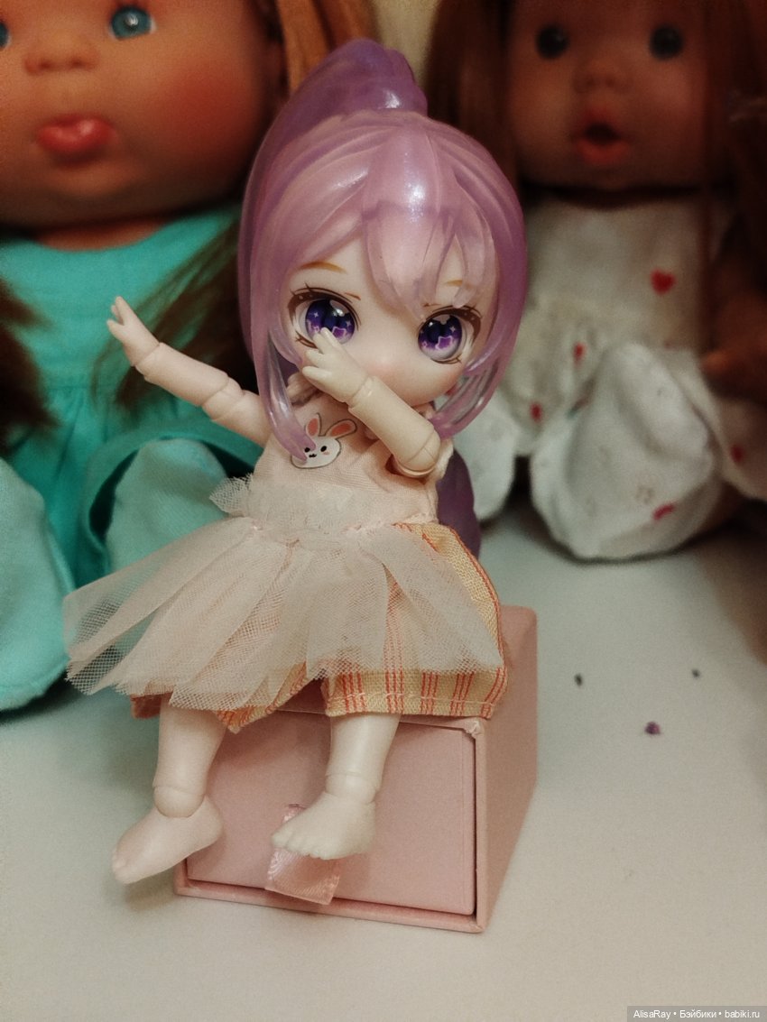 Первая малышка из коробочки, наша куколка фиалка💜