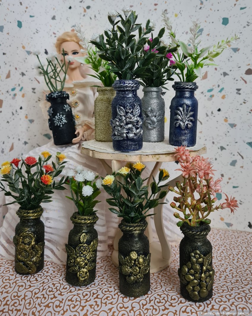 Вазочки и кашпо — Кукольная миниатюра своими руками: еда (фото 9)