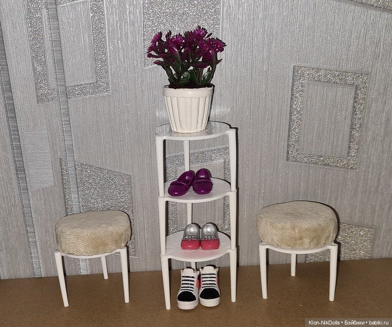 Полка из салфетницы — Мебель для кукол и домиков: фото (фото 4)