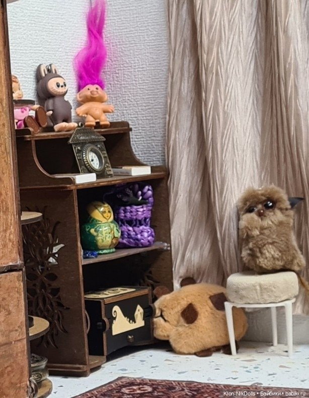 Полка из салфетницы — Мебель для кукол и домиков: фото (фото 3)