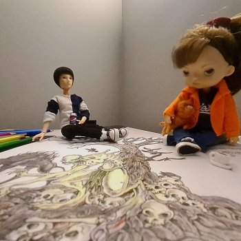 В коробке с карандашами