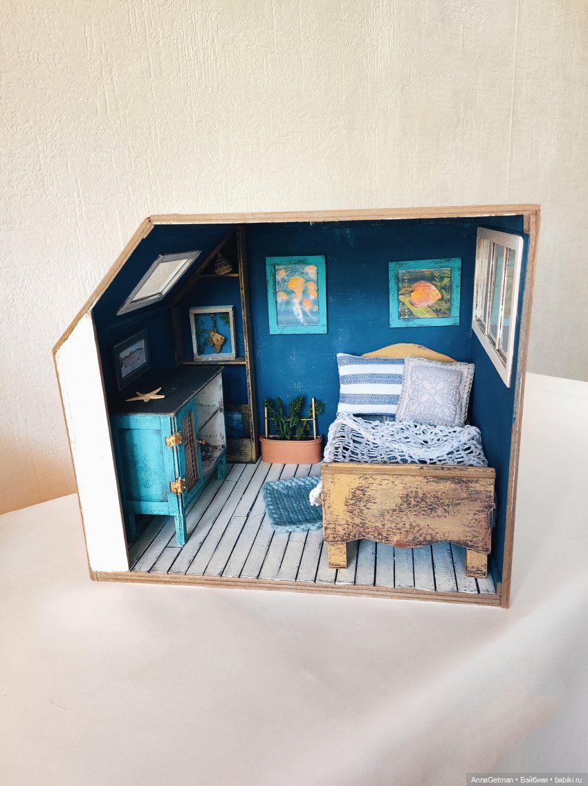 Подводный мир в миниатюрном румбоксе масштаба 1:12 (фото 8)