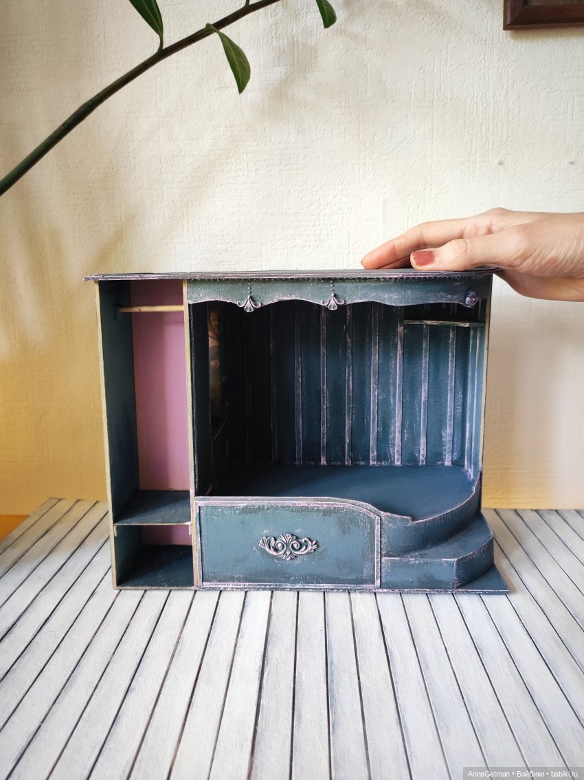 Румбокс-кроватка. Роскошное спальное место с удобствами. Синий и Розовый