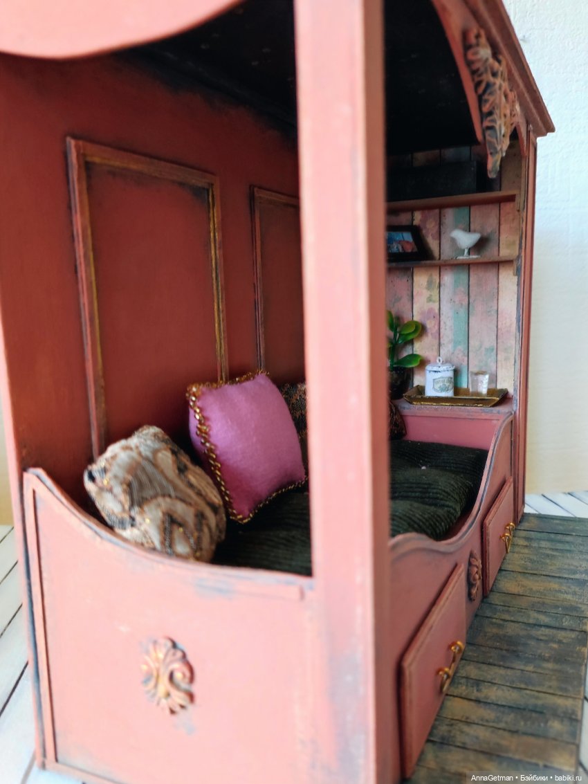 Румбокс-кроватка. Роскошное спальное место с удобствами. Синий и Розовый (фото 8)