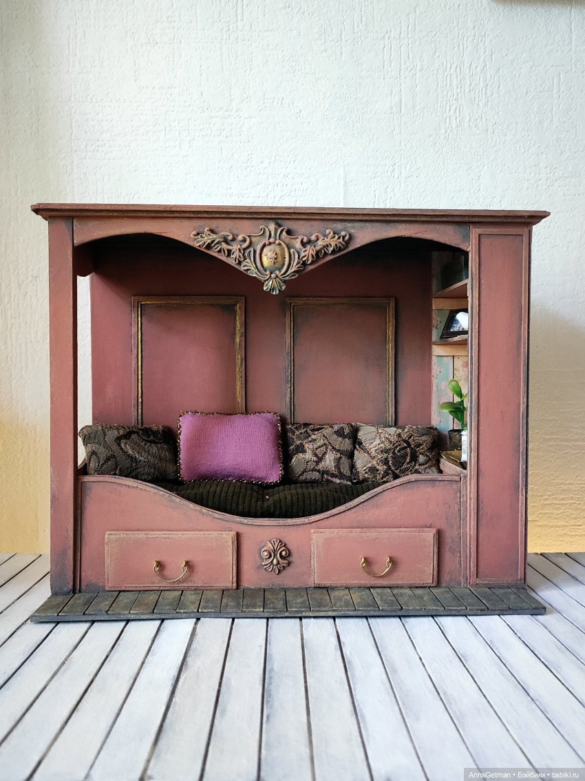 Румбокс-кроватка. Роскошное спальное место с удобствами. Синий и Розовый (фото 5)