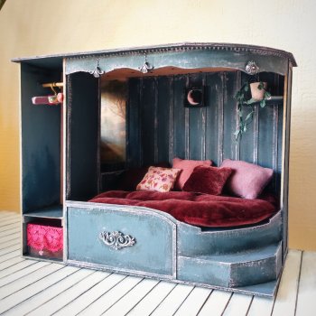 Румбокс-кроватка. Роскошное спальное место с удобствами. Синий и Розовый