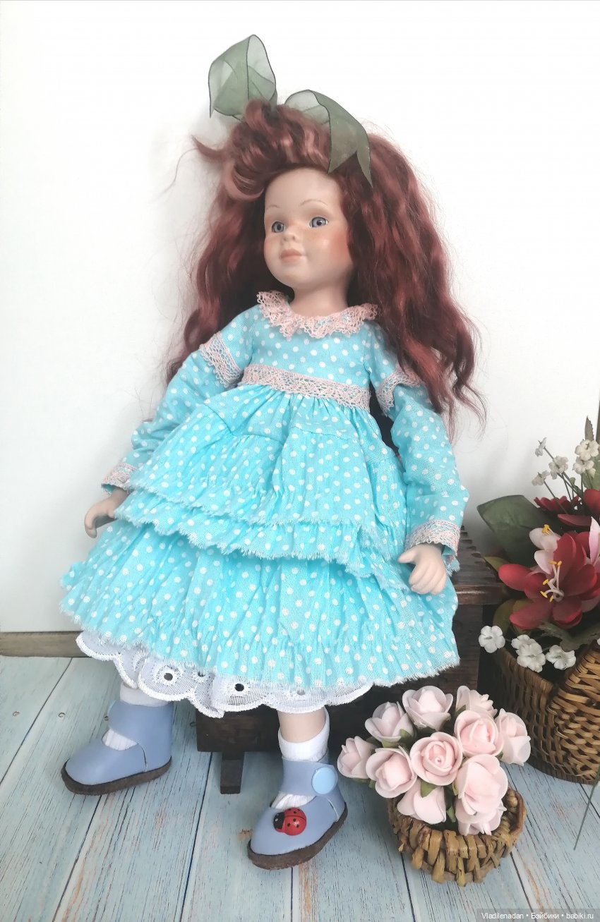 Переделка фарфоровой куклы. Финал