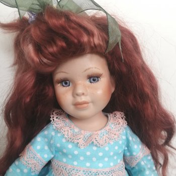 Переделка фарфоровой куклы. Финал