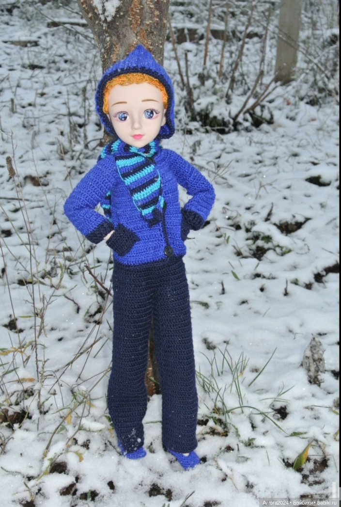 Большая баболи 45 см... Вязание для куклы (фото 4)