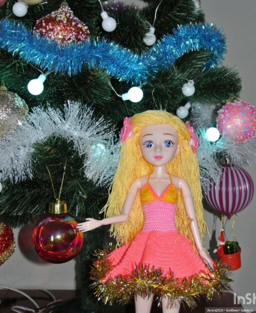 Большая баболи 45 см... Вязание для куклы