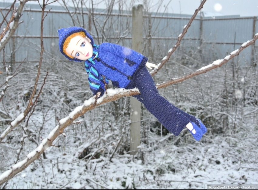 Большая баболи 45 см... Вязание для куклы (фото 5)