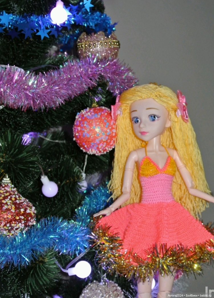 Большая баболи 45 см... Вязание для куклы (фото 2)