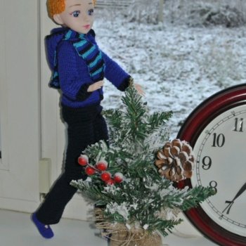 Большая баболи 45 см... Вязание для куклы